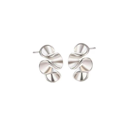 Lo zinco in lega Stud Earring, lega in zinco, placcato, per la donna, nessuno, 20x17mm, Venduto da coppia