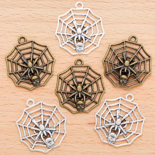 Zinc Alloy Pendants Spider Web plated DIY Sold By Bag