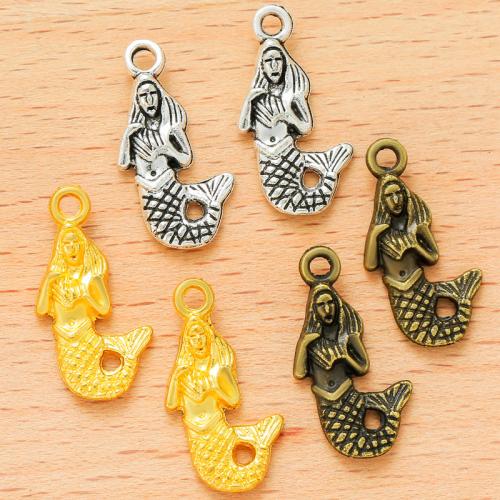 Zinc Alloy Pendants Mermaid plated DIY Sold By Bag