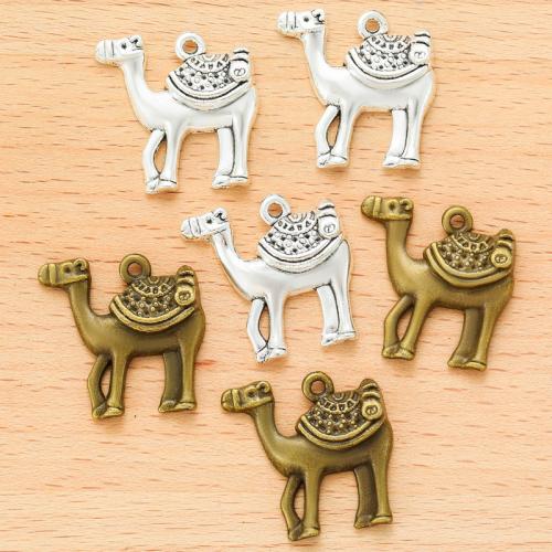 Zinc Alloy Animal Pendler, Camel, forgyldt, du kan DIY, flere farver til valg, 24x24mm, 100PC/Bag, Solgt af Bag