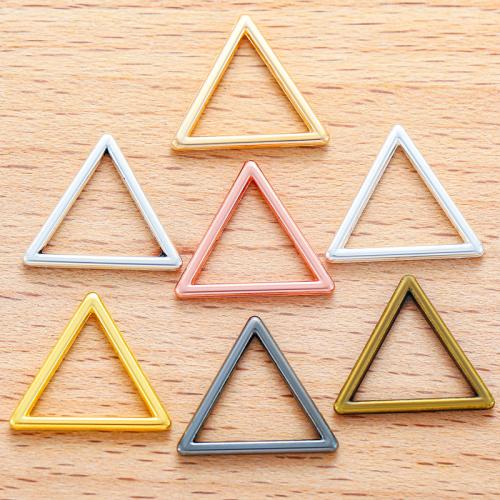 Zink Alloy Halsband, Triangle, plated, DIY, fler färger för val, 17x15mm, 100PC/Bag, Säljs av Bag