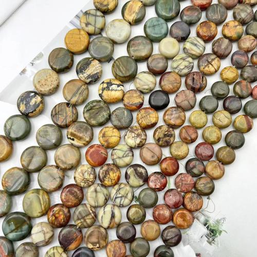 Gemstone Jewelry Beads Picasso Jasper Round DIY Sold By Strand