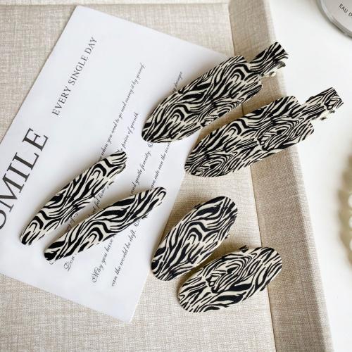 Alligator Hair Clip Zinc Alloy & for woman black Sold By PC