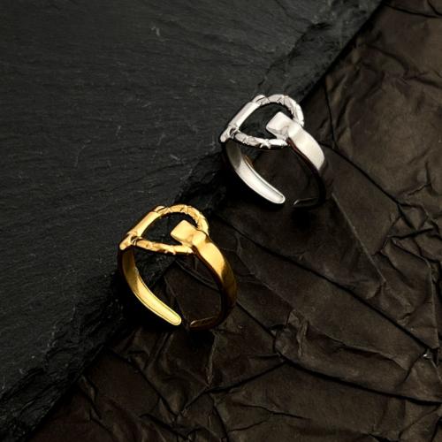 Stainless Steel Finger Ring 304 Stainless Steel fashion jewelry & Unisex Sold By PC