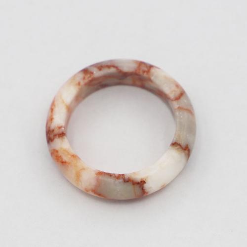 Gemstone Finger Ring, Natursten, Donut, Unisex, Width:6mm,Inside diameter 19mm, Säljs av PC