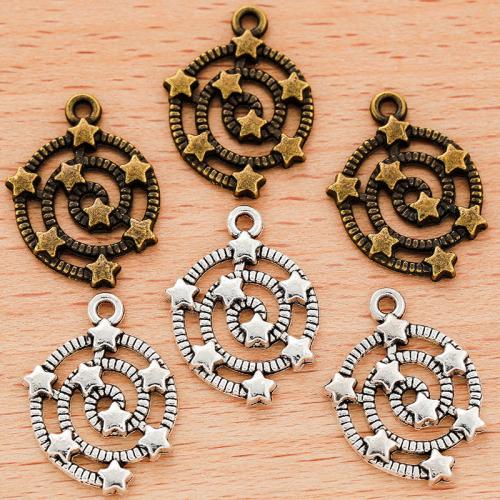 Zinc Alloy Pendants Star plated DIY Sold By Bag