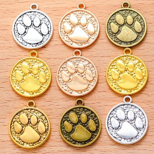 Zinc Alloy Pendants Round plated DIY Sold By Bag