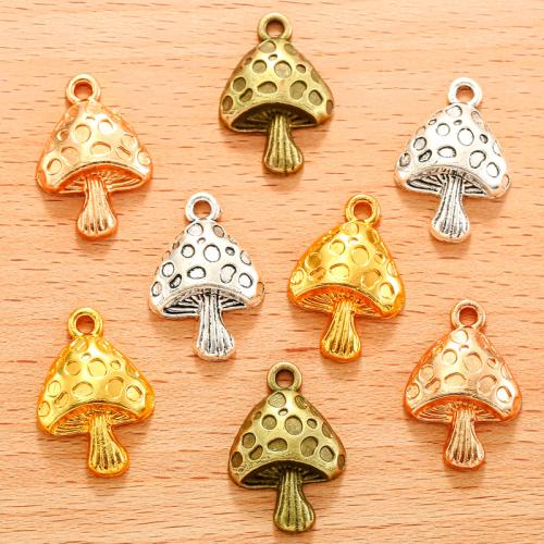 Zinc Alloy Pendants mushroom plated DIY Sold By Bag