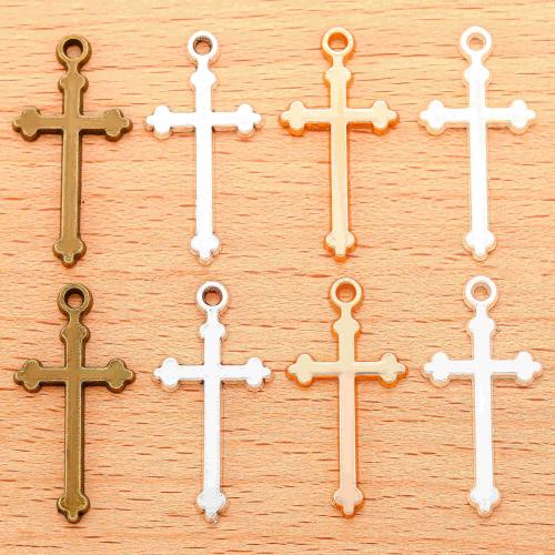 Pendants since Alloy Croise, Sinc Alloy, Cross, plátáilte, DIY, dathanna níos mó le haghaidh rogha, 29x15mm, 100ríomhairí pearsanta/Mála, Díolta De réir Mála