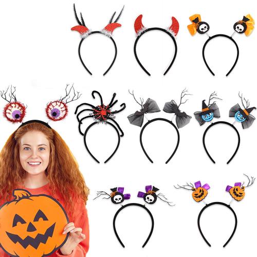 PET Hair Band, med Filt, halv håndlavet, Halloween Design & Unisex & forskellige stilarter for valg, Solgt af PC