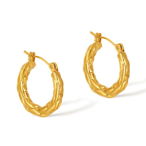 Acier inoxydable Levier Retour Earring, Acier inoxydable 304, Placage de couleur d'or, bijoux de mode & pour femme, Vendu par paire