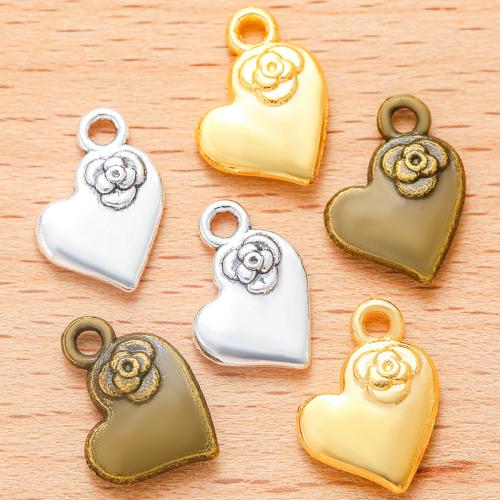 Zinc Alloy Heart Pendants plated DIY Sold By Bag