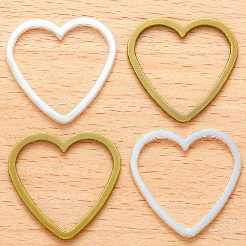 Zinc Alloy Heart Pendants plated DIY Sold By Bag