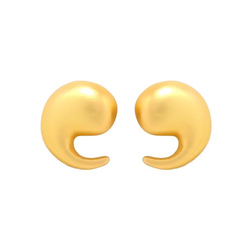 Zinc Alloy Stud Earring fashion jewelry & for woman golden Sold By Pair