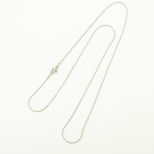 Chaîne collier , Acier inoxydable 304, bijoux de mode & unisexe, Longueur Environ 60 cm, Vendu par PC