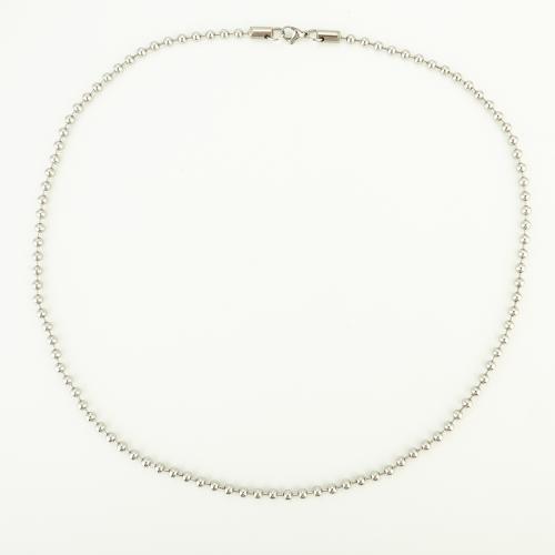 Chaîne collier , Acier inoxydable 304, bijoux de mode & unisexe, Longueur Environ 60 cm, Vendu par PC