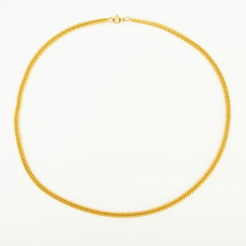 Rostfritt stål kedja halsband, 304 rostfritt stål, mode smycken & Unisex, Längd Ca 50 cm, Säljs av PC