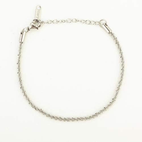 Bracciale gioielli in acciaio inossidabile, 304 acciaio inox, gioielli di moda & unisex, Lunghezza Appross. 22 cm, Venduto da PC