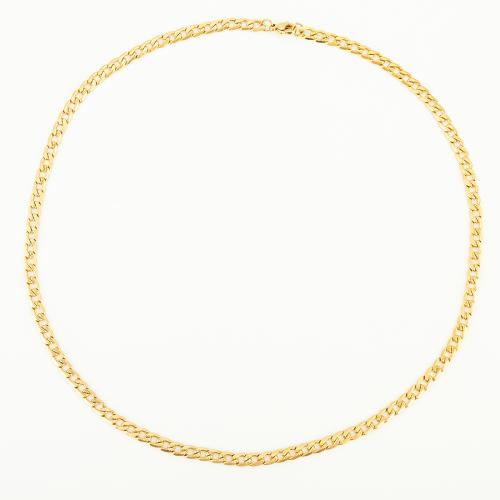 Stainless Steel Chain halskæde, 304 rustfrit stål, mode smykker & Unisex, flere farver til valg, Længde Ca. 50 cm, Solgt af PC