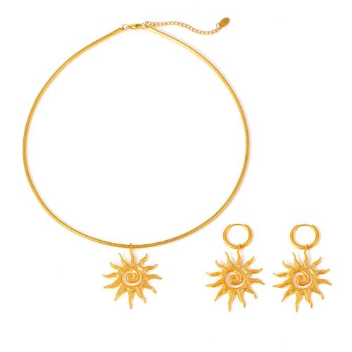 Sets de Joyas, Partículas de acero, Joyería & diferentes estilos para la opción & para mujer, dorado, Vendido por UD