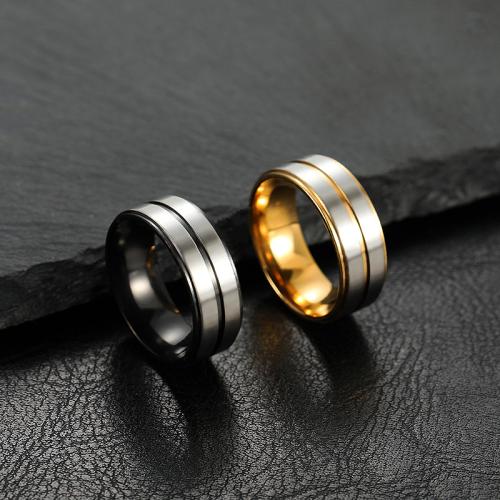 Anillos para Parejas, acero inoxidable 304, Joyería & unisexo & diverso tamaño para la opción, más colores para la opción, width 8mm, Vendido por UD