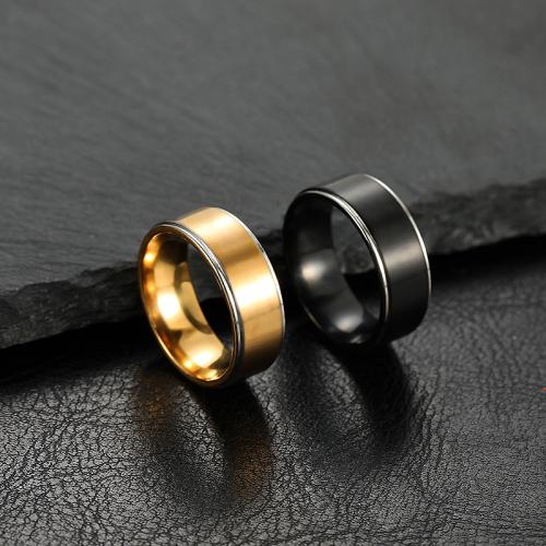 Anillos para Parejas, acero inoxidable 304, Joyería & unisexo & diverso tamaño para la opción, más colores para la opción, width 8mm, Vendido por UD