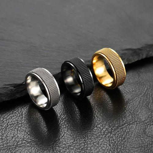 Stainless Steel Finger Ring 304 Stainless Steel fashion jewelry & Unisex width 8mm Sold By PC