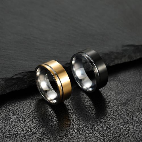 Stainless Steel Finger Ring 304 Stainless Steel fashion jewelry & Unisex width 8mm Sold By PC