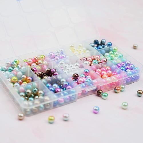 ABS Plastic Beads painted DIY mixed colors Sold By Box