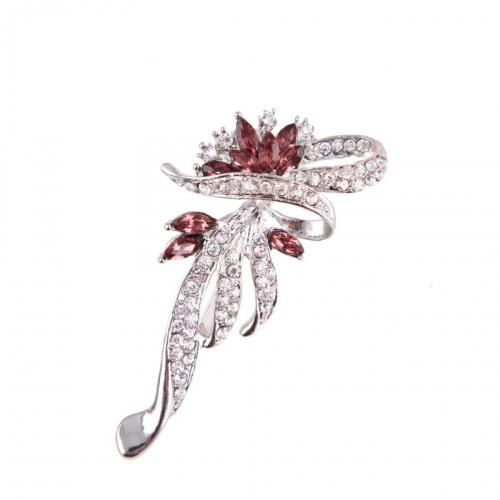 Zinc Alloy Brooches with Crystal plated for woman & with rhinestone Sold By PC