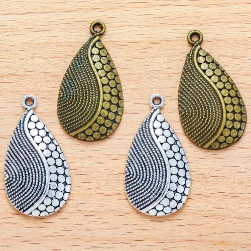 Zinc Alloy Pendants, Teardrop, plated, DIY, more colors for choice, 31x16mm, 100PC/Bag, Sold By Bag