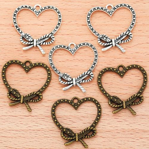 Zinc Alloy Heart Pendants plated DIY Sold By Bag