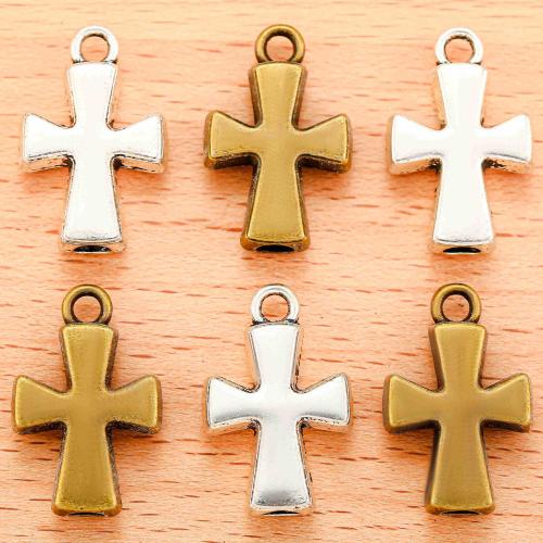 Zinklegering Cross Hangers, Zinc Alloy, Oversteken, plated, DIY, meer kleuren voor de keuze, 22x14mm, 100PC/Bag, Verkocht door Bag