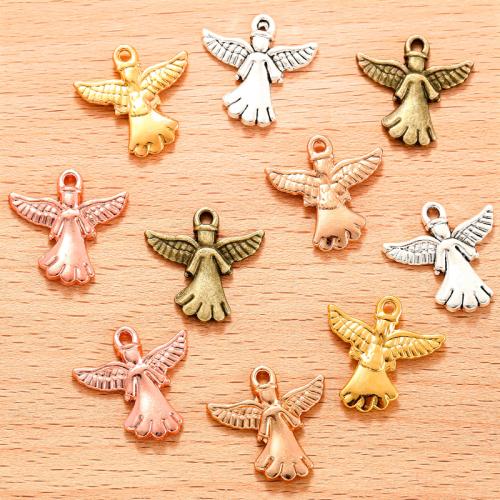 Zinc Alloy Pendants Angel Wing plated DIY Sold By Bag