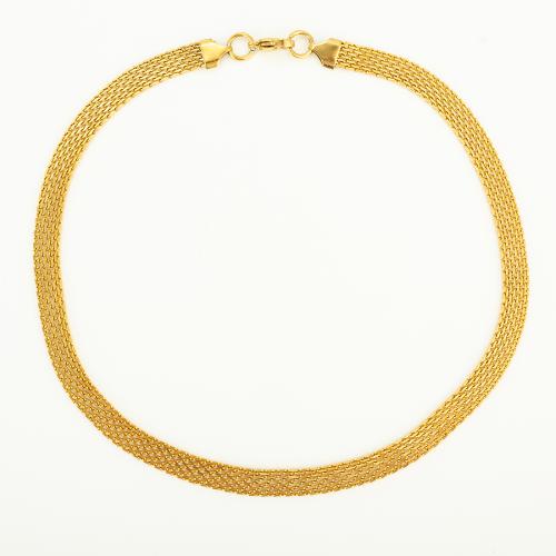 Rostfritt stål kedja halsband, 304 rostfritt stål, mode smycken & Unisex, fler färger för val, Längd Ca 45 cm, Säljs av PC