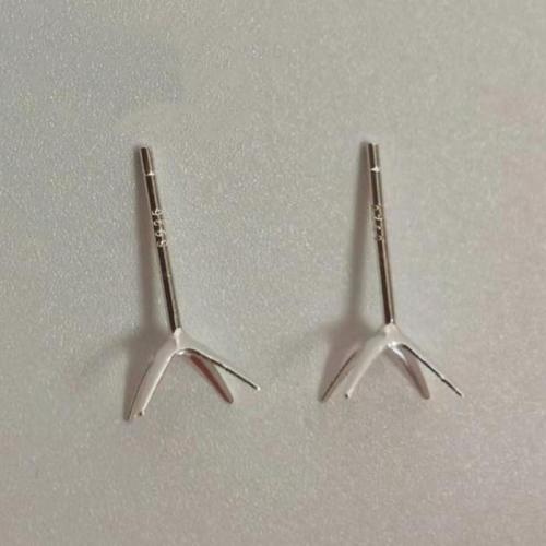 925 Sterling Silver Earring Post, 925 de prata esterlina, DIY & tamanho diferente para a escolha, vendido por par