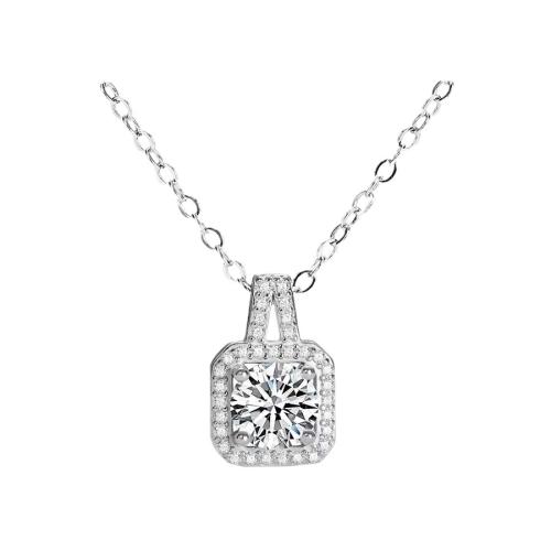 Collier en laiton cubique Zircon Micro Pave, bijoux de mode & normes différentes pour le choix & pavé de micro zircon & pour femme, Longueur Environ 45 cm, Vendu par PC