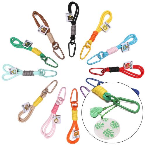 Nylon Pendentif Bag, avec alliage de zinc, unisexe, plus de couleurs à choisir, Key ring 24x46mm,total length about 19cm, Vendu par PC