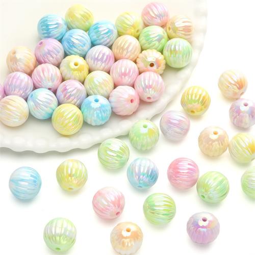 Plated Acrylic Beads colorful plated DIY 16mm Approx 2mm Sold By Bag