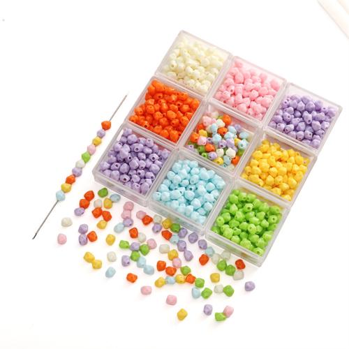 Opaque Acrylic Beads DIY & solid color Approx Sold By Bag