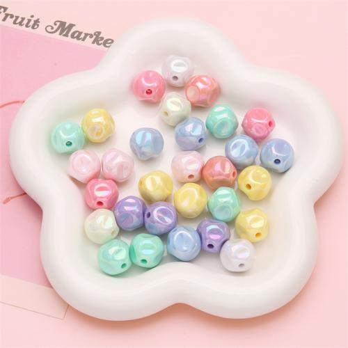 Plated Acrylic Beads colorful plated DIY 16mm Approx 2mm Sold By Bag