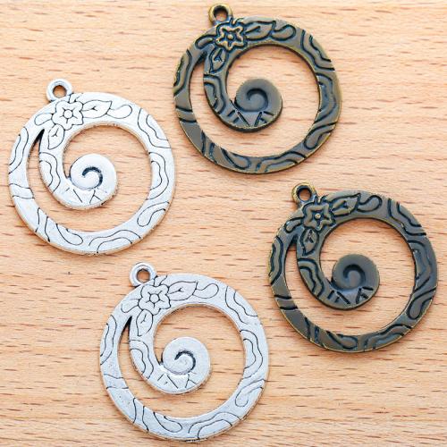 Zinc Alloy Pendants Round plated DIY Sold By Bag