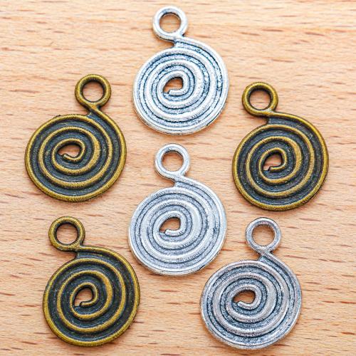 Zinc Alloy Pendants Round plated DIY Sold By Bag