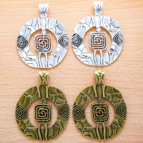 Zinc Alloy Pendants Slightly Round plated DIY Sold By Bag