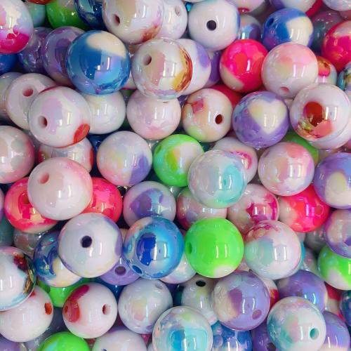 Acrylic Jewelry Beads Round DIY 16mm Sold By Bag