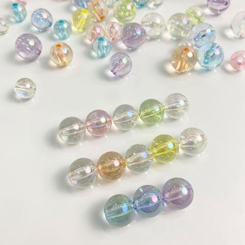 Transparent Acrylic Beads Round DIY Sold By Bag