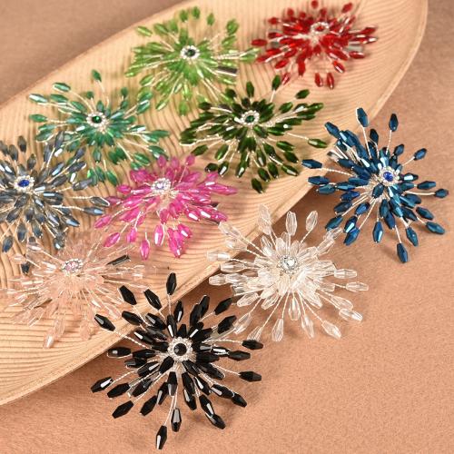 Zinc Alloy Alligator Hair Clip with Crystal & Brass plated for woman & with rhinestone Sold By PC