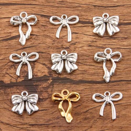 Zinc Alloy Bowknot Pendants plated DIY nickel lead & cadmium free Approx Sold By Bag