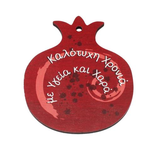 Wood Pendants printing DIY red Approx 4.5mm Sold By PC