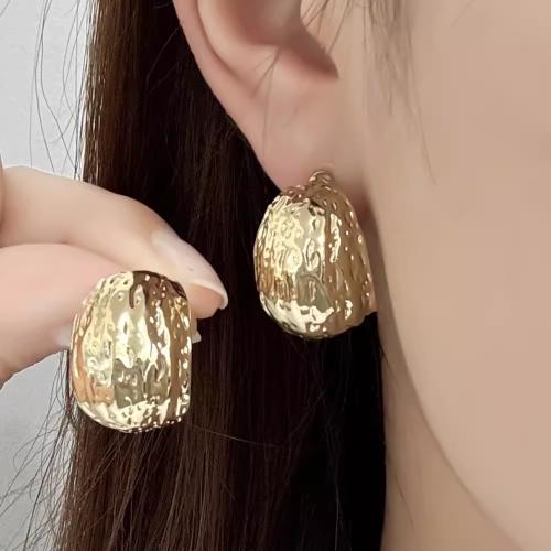 Zinc Alloy Stud Earring gold color plated fashion jewelry nickel lead & cadmium free Sold By Pair